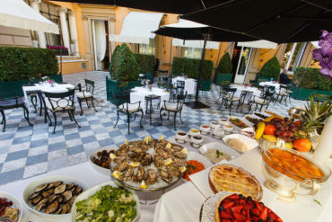 Buffet on the Terrace at Hotel Majestic Roma