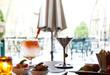Cocktail at Hotel Majestic Roma with via Veneto view
